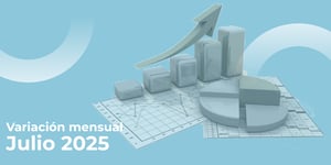 Variación mensual del Índice Pogen Julio 2025