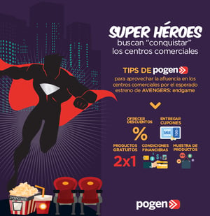 Superhéroes buscan “conquistar” los centros comerciales